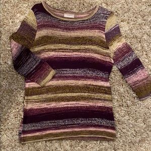 LOFT crew new tunic w/ 3/4 sleeves.